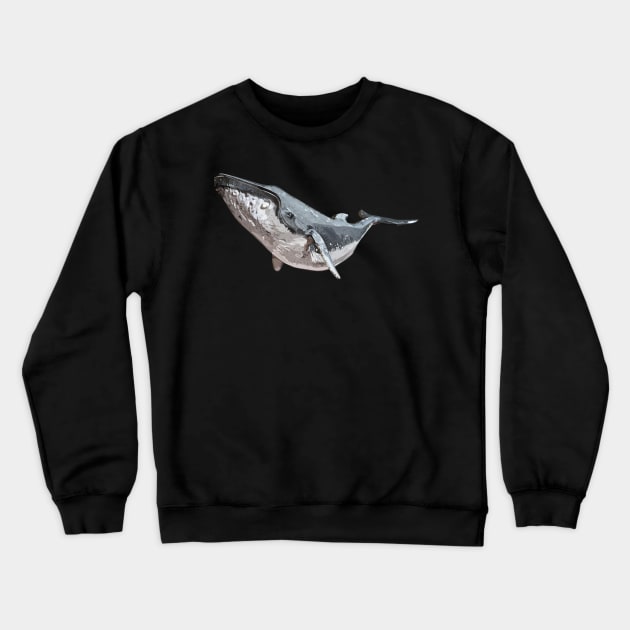 Humpback Whale Crewneck Sweatshirt by obscurite